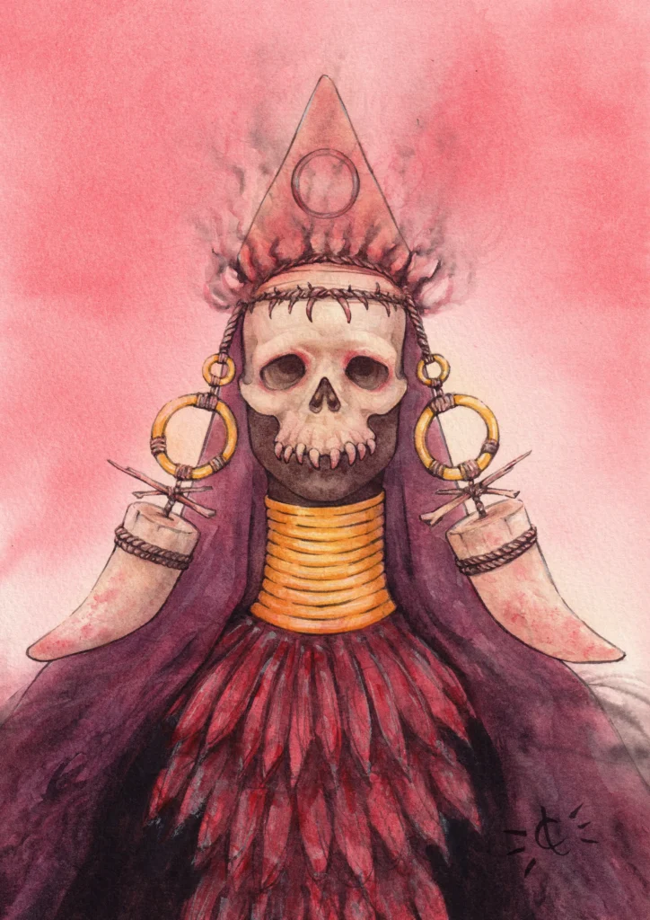 Faucheur - Aquarelle sur papier - 20 x 30 cm - Détail