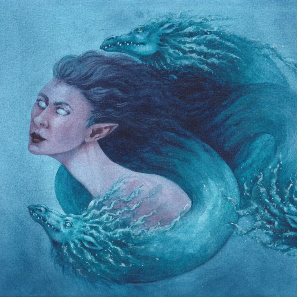 Ecumes - Aquarelle sur papier - 30 x 20 cm - Aperçu carré
